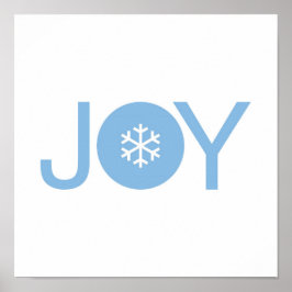Blue Joy kerstPoster Poster
