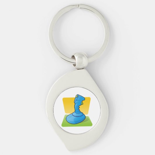 Blue Joystick Sleutelhanger (Voorkant)
