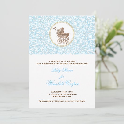 Blue Julep Scroll Kaart (Staand voorkant)