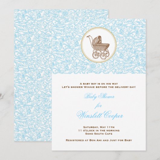 Blue Julep Scroll Kaart (Voorkant / Achterkant)