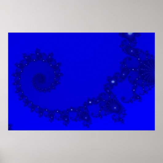 Blue Julia Spiral Poster (Voorkant)