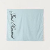 Blue Just Married Fabric Car Wedding Banner Sign Wandkleed (Voorkant (horizontaal))