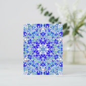 Blue Kaleidoscoop Briefkaart (Staand voorkant)