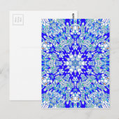 Blue Kaleidoscoop Briefkaart (Voorkant / Achterkant)