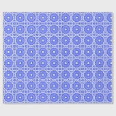 Blue Kaleidoscoop Cadeaupapier (Vlak)