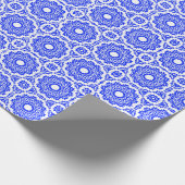 Blue Kaleidoscoop Cadeaupapier (Hoek)
