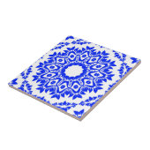 Blue Kaleidoscoop Tegeltje (Zijkant)