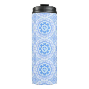Blue Kaleidoscope Pattern Thermosbeker