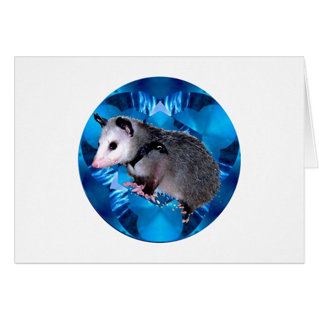 Blue Kaleidoscope Possum (Voorkant Horizontaal)