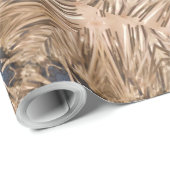 Blue Kaleidoscope Star Wicker Background Cadeaupapier (Rol Hoek)