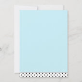 Blue Kangaroo Jumping for Joy Boy baby shower Kaart (Achterkant)