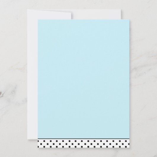 Blue Kangaroo Jumping for Joy Boy baby shower Kaart (Achterkant)