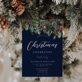 Blue Kantoor Corporate Kerstfeest Kaart