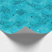 Blue Kat Kat Antics Cadeaupapier (Hoek)