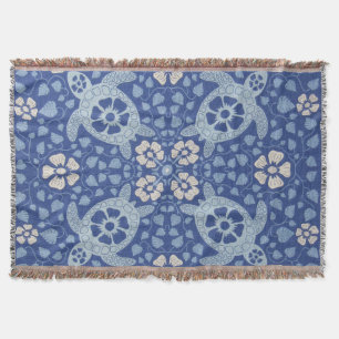 Blue Kauai Turtles Deken