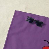 Blue Kawaii Cupcake Beach Towel Strandlaken (In situ)