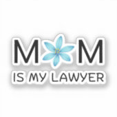 Blue Kawaii Leuke sticker- Botanische bloemenstick Sticker (Voorkant)