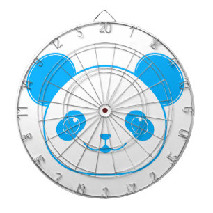 Blue Kawaii Panda Bear Dartbord