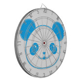 Blue Kawaii Panda Bear Dartbord (Voorkant Links)