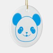 Blue Kawaii Panda Bear Keramisch Ornament (Rechts)