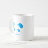 Blue Kawaii Panda Bear Koffiemok (Voorkant links)