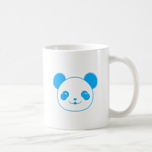 Blue Kawaii Panda Bear Koffiemok