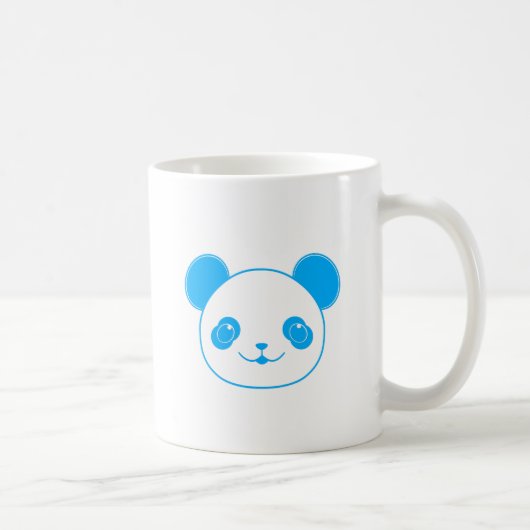 Blue Kawaii Panda Bear Koffiemok (Rechts)