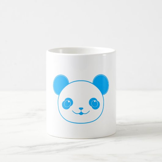 Blue Kawaii Panda Bear Koffiemok (Center)
