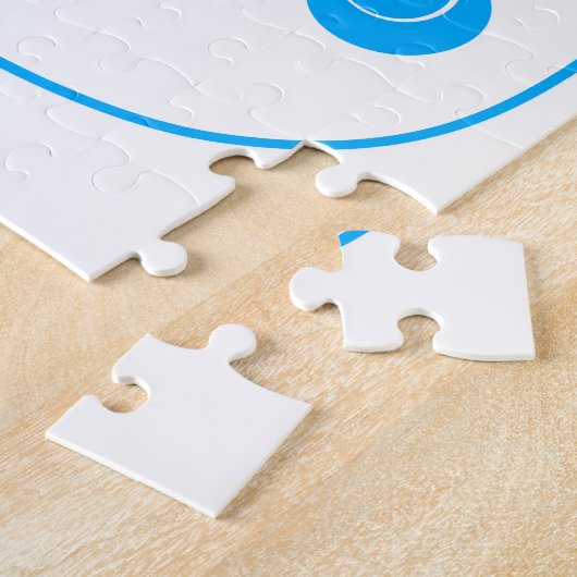 Blue Kawaii Panda Bear Legpuzzel (Zijkant)