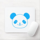 Blue Kawaii Panda Bear Muismat (Met muis)