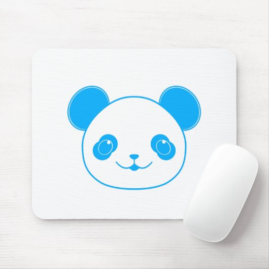 Blue Kawaii Panda Bear Muismat (Met muis)