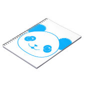Blue Kawaii Panda Bear Notitieboek (Linkerzijde)