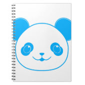 Blue Kawaii Panda Bear Notitieboek (Voorkant)