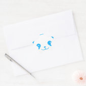 Blue Kawaii Panda Bear Ster Sticker (Envelop)