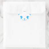 Blue Kawaii Panda Bear Ster Sticker (Tas)