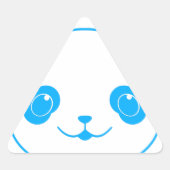 Blue Kawaii Panda Bear Sticker (Voorkant)