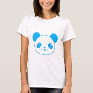 Blue Kawaii Panda Bear T-shirt