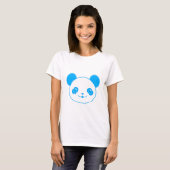 Blue Kawaii Panda Bear T-shirt (Voorkant volledig)