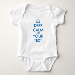 Blue KeepCalm baby baby creeper jumpsuit Romper