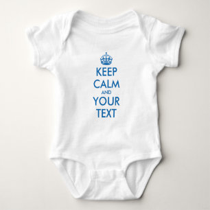 Blue KeepCalm baby baby creeper jumpsuit Romper