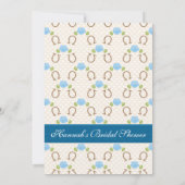 Blue Kentucky Derby Themd Pet Vrijgezellenfeest Kaart (Achterkant)