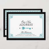 Blue Key Moving Announcement Aankondiging (Voorkant / Achterkant)