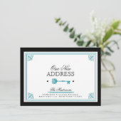 Blue Key Moving Announcement Aankondiging (Staand voorkant)