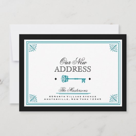 Blue Key Moving Announcement Aankondiging (Voorkant)