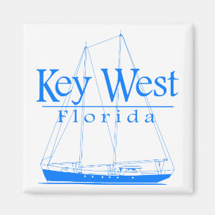 Blue Key West Sailing Magneet