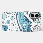 Blue Kicks | iPhone Hoesje (Achterkant (horizontaal))