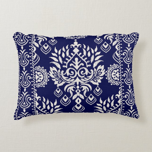 Blue Kilim design Accent Pillow Kussen (Voorkant)