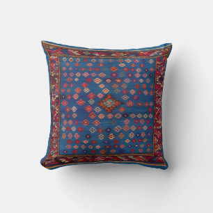 Blue Kilim Rug Kussens: een klassiek tintje voor h Kussen