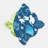 Blue Kimono Favor Box Bedankdoosjes (Uitgevouwen)