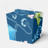 Blue Kimono Favor Box Bedankdoosjes (Achterkant)